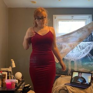 Long tight Semi-Formal dress